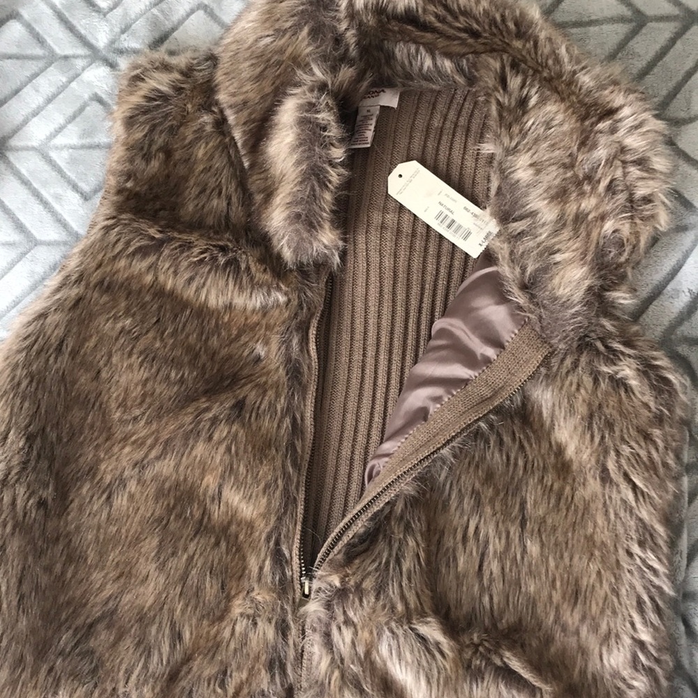 Faux fur vest